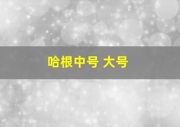 哈根中号 大号